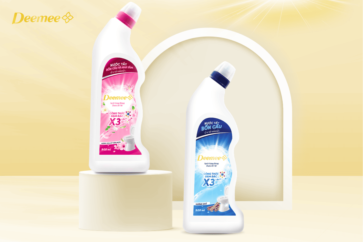 Các mùi hương tự nhiên của nước tẩy bồn cầu Deemee.
