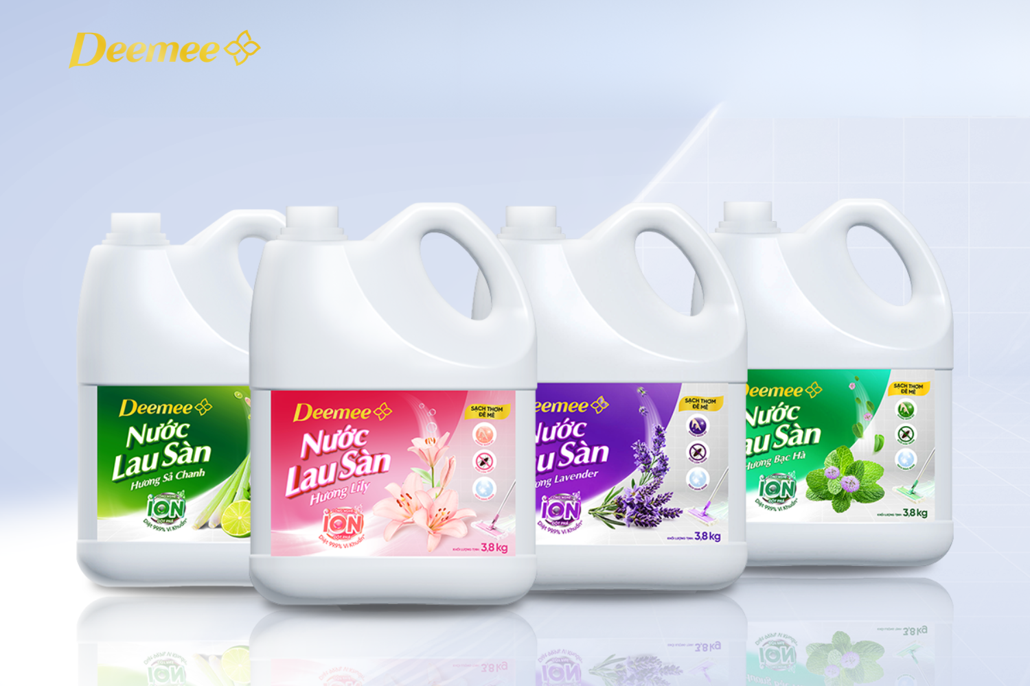 Các mùi hương nước lau sàn Deemee